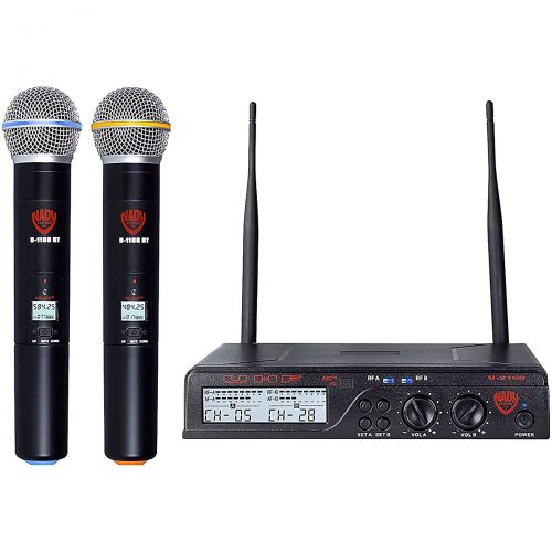  Nady},description:Nady’s unparalleled wireless technology is recognized worldwide and sets the standard for high performance and reliability. The U-2100 HT (with dual receiver for