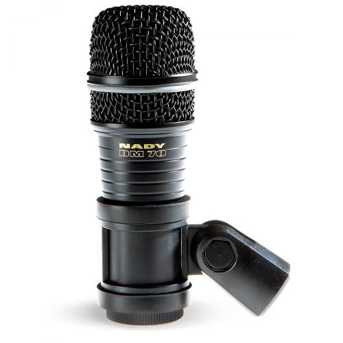  Nady},description:The Nady DM70 microphone is equipped to handle extremely high sound pressure levels without distortion. The DM70 mic is ideal for live and studio close-miking of