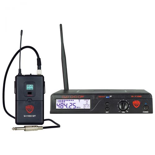  Nady U-1100 GT  100 Channel UHF Wireless Guitar/Instrument System Band B