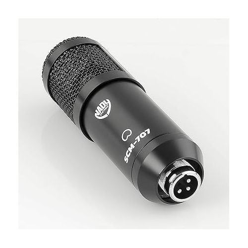  Nady SCM-707 Podcasting and Content Creation Microphone Recording Kit - Ideal for Podcasting, Voice-Over, Online Videos, and Recording with Smartphones and Tablets