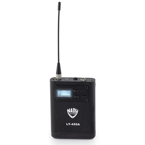  Nady D-450-LT-HM10 Four-Person Digital Wireless System with Black Lavalier & Black Headset Mics (515 to 598 MHz)