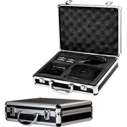  Nady Satellite SMGT-100A 100-Channel True Diversity Wireless Instrument System for Guitar, bass, Violin - Portable & AA Batteries Operation - Includes Metal Carrying case. 30° Angl