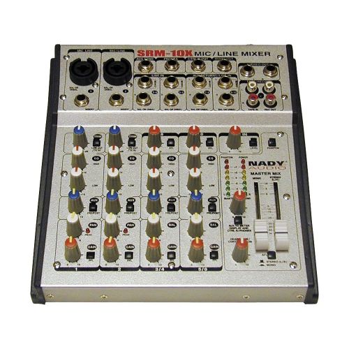  Nady SRM-10X 10-CHANNEL Compact Stereo Micline Mixer