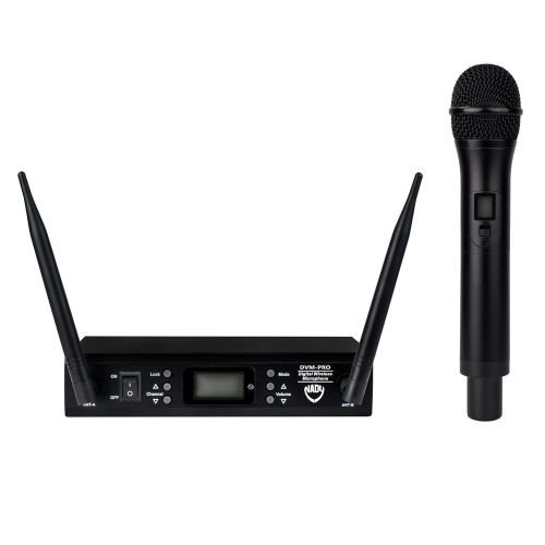  Nady DVM-PRO Digital 100-Channel 2.4GHz Professional Dual Band Reception Wireless Handheld Microphone - Live Stage Performance