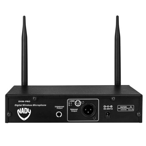  Nady DVM-PRO Digital 100-Channel 2.4GHz Professional Dual Band Reception Wireless Handheld Microphone - Live Stage Performance