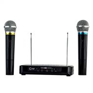 Nady CenterStage DoubleStar- Dual Handheld Wireless Microphone System- Easy Plug And Play Set Up- From Family Karaoke to Professional Performances