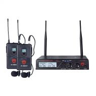 Nady U-2100 Dual LT 200-Channel UHF Wireless Lavalier Microphone System