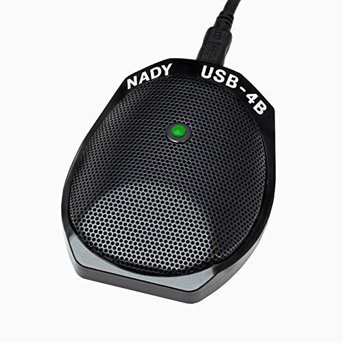  Nady USB-4BM Vocal Condenser Microphone for Mac and PC Computers, Multipattern