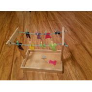 NafeesCreationsUS Montessori Clothesline Activity Tray - Montessori Practical Life