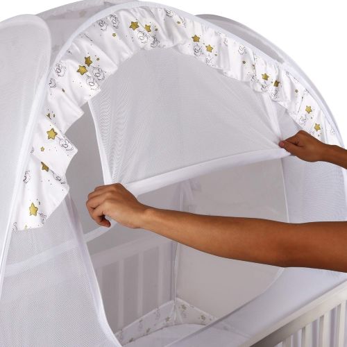  Nahbou Baby -Better is Possible- Nahbou Baby Crib Pop Up Tent: Infant Bed Safety Canopy Cover & Mosquito Net for Nursery