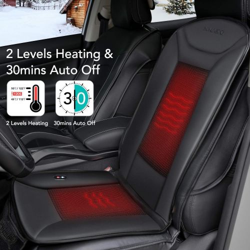  [아마존 핫딜] [아마존핫딜]Naipo Sitzauflage Autositzkissen Vibrationsmassage mit Warmefunktion, kuehlendes und heizendes Massagesitzauflage, 3D beluefteten Loechern, fuer Schulter, Ruecken, Taillie