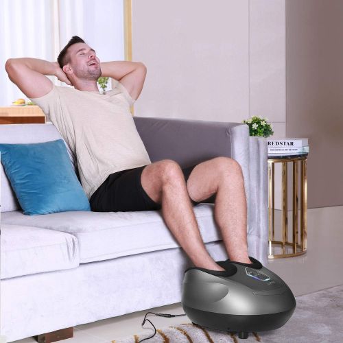  Naipo [Limited Promotion] Foot Massager Shiatsu Foot Massage Machine Electric Feet Massager with Heat,Deep Kneading,Air Compression for Foot Plantar Fasciitis Pain Relief