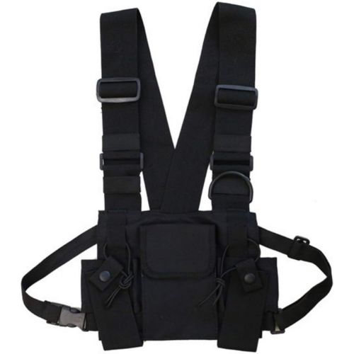  Naiyafly Men Women Chest Rig Bag Multi-pocket Vest Hip Hop Streetwear Functional Tactical Harness Chest Rig Pack