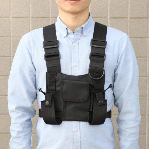  Naiyafly Men Women Chest Rig Bag Multi-pocket Vest Hip Hop Streetwear Functional Tactical Harness Chest Rig Pack