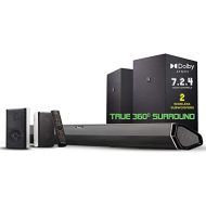 Nakamichi Shockwafe Elite 7.2.4 Channel 800W Dolby Atmos/DTS:X Soundbar with Dual 8” Subwoofers (Wireless) & 2 Rear Surround Speakers. Enjoy Plug and Play True 360° Cinema Sound &