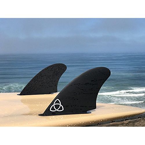  Naked Viking Surf ONO Twin Keel Surfboard Fins, Solid Fiberglass, FCS & Futures Compatible