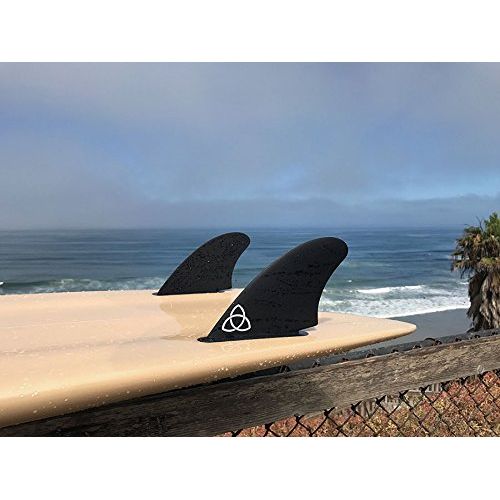  Naked Viking Surf ONO Twin Keel Surfboard Fins, Solid Fiberglass, FCS & Futures Compatible