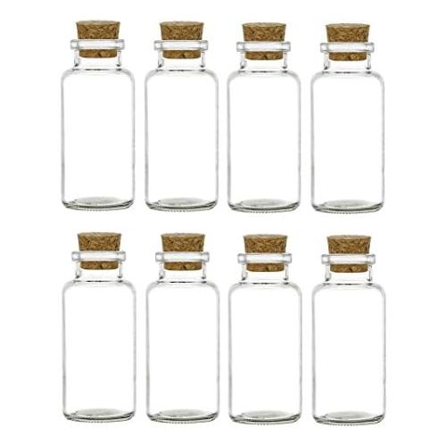  Nakpunar 8 pcs Glass Spice Vials with Cork - 6 oz