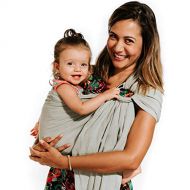 [아마존베스트]Pura Vida Slings Luxury Ring Sling Baby Carrier  Extra Soft Bamboo & Linen Fabric, Full Support and Comfort for...