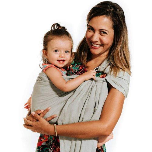  [아마존베스트]Pura Vida Slings Luxury Ring Sling Baby Carrier  Extra Soft Bamboo & Linen Fabric, Full Support and Comfort for...