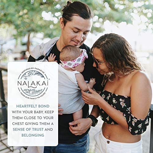  [아마존베스트]Pura Vida Slings Luxury Ring Sling Baby Carrier  Extra Soft Bamboo & Linen Fabric, Full Support and Comfort for Newborns, Infants & Toddlers - Best Baby Shower Gift - Great for Men Too (Soft Rain