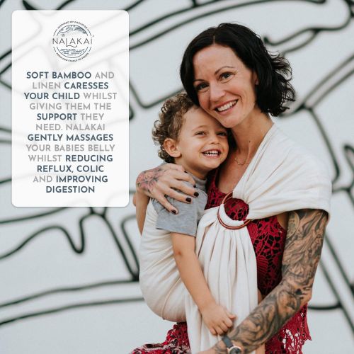  [아마존베스트]Luxury Ring Sling Baby Carrier  Extra Soft Bamboo & Linen Fabric, Pura Vida Slings, Full Support and Comfort for Newborns, Infants & Toddlers - Best Baby Shower Gift - Nursing Cov