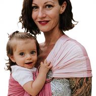 [아마존베스트]Pura Vida Slings Luxury Ring Sling Baby Carrier  Extra Soft Bamboo & Linen Fabric, Full Support and Comfort for...