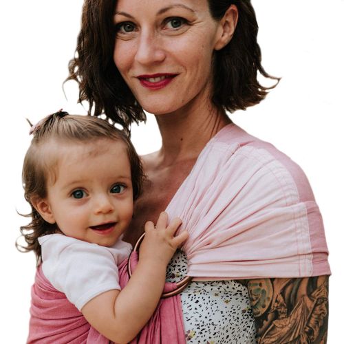  [아마존베스트]Pura Vida Slings Luxury Ring Sling Baby Carrier  Extra Soft Bamboo & Linen Fabric, Full Support and Comfort for...