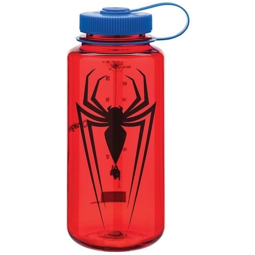  Nalgene 682016-0107 nalgene 32oz wm red wblue cap spider silhouette