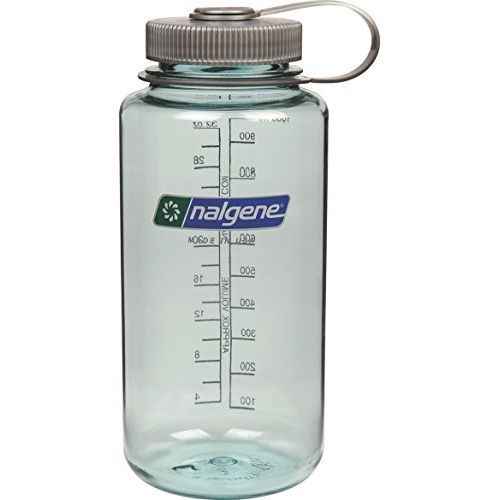  Nalgene Tritan Wide Mouth BPA-Free Water Bottle, Seafoam, 32-Ounces