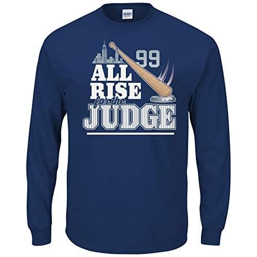  Nalie Sports New York Baseball Fans. All Rise for The Judge Navy T-Shirt (Sm-5X)