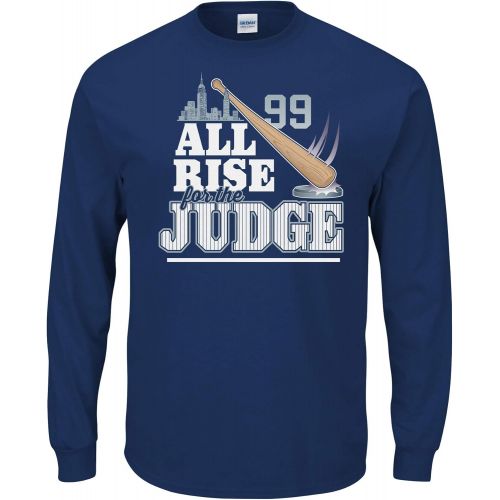  Nalie Sports New York Baseball Fans. All Rise for The Judge Navy T-Shirt (Sm-5X)