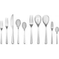 Nambe Aura 45 Piece Flatware Set, Silver