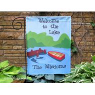 NameFlags Personalized Welcome to the Lake Flag, Garden or House Flag, Lake Flag 2
