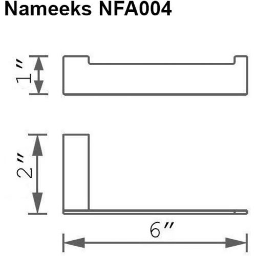  Nameeks NFA004 NFA Toilet Paper Holder, One Size, Chrome
