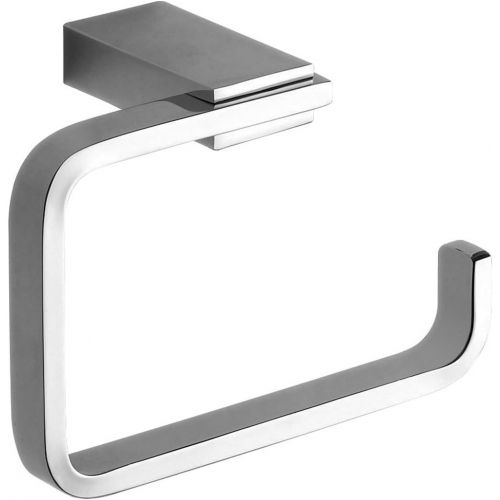  Nameeks Gedy Kansas Square Toilet Paper Holder In Polished, Chrome/Brass