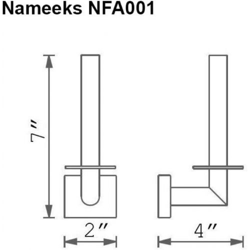  Nameeks NFA001 NFA Toilet Paper Holder, One Size, Chrome