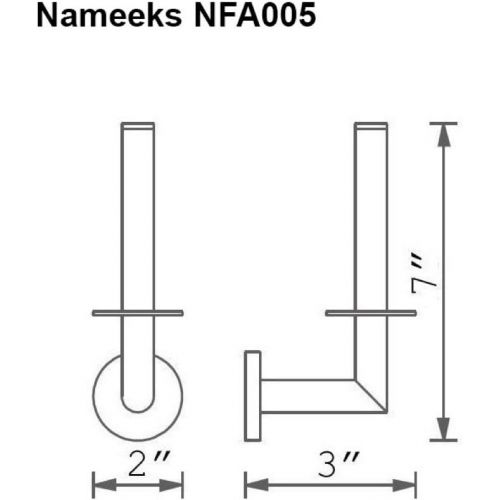  Nameeks NFA005 NFA Toilet Paper Holder, One Size, Chrome
