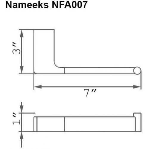  Nameeks NFA007 NFA Toilet Paper Holder, One Size, Chrome