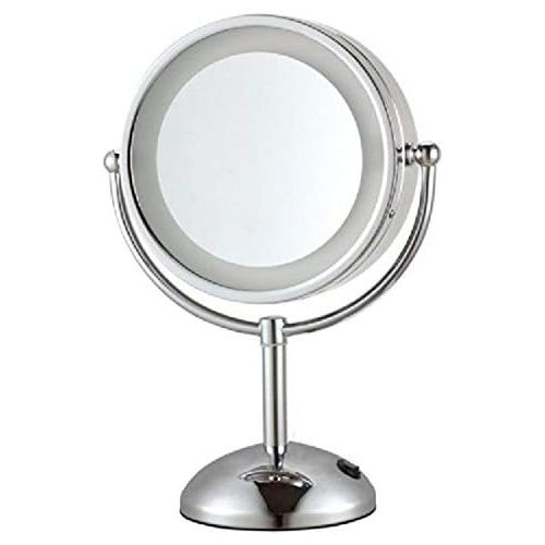  Nameeks AR7713-CR-3x Glimmer Double Face Round 3x Magnification Makeup Mirror, Chrome