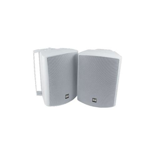  Dual LU53PW 3-Way IndoorOutdoor 5.25 Speakers, White