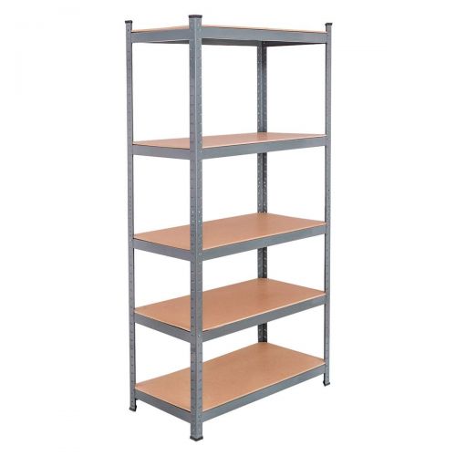  NanaPluz 71 Steel 5-Level MDF Adjustable Storage Shelves Tool Stand Display Organizer Rack with Ebook