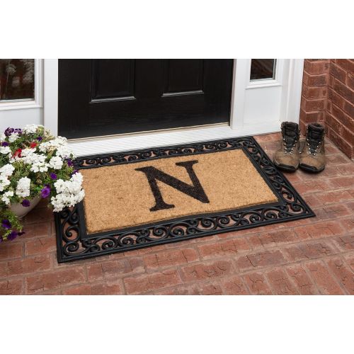  Nance Industries YourOwn Monogrammed Rubber Welcome Mat 24 x 39