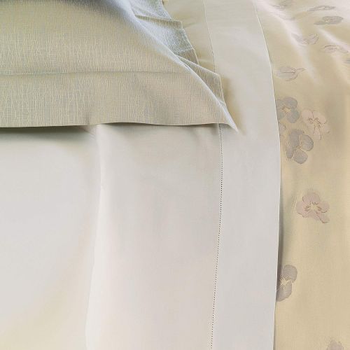  Nancy Koltes Sateen Vanity Luxury Sheet Set Ivory Queen