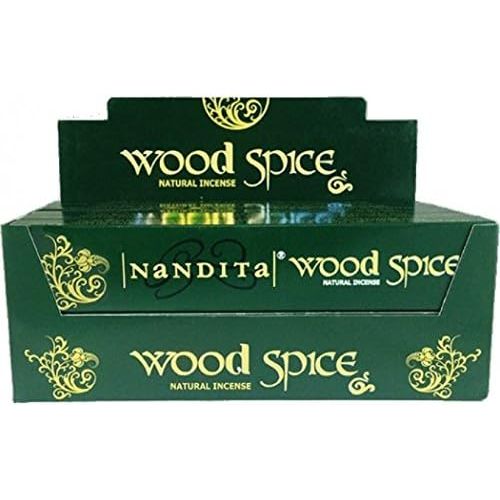  인센스스틱 Nandita Wood Spice Incense Sticks 12 X 15gms AGARBATHI