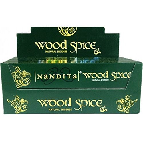  인센스스틱 Nandita Wood Spice Incense Sticks 12 X 15gms AGARBATHI
