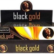 인센스스틱 NANDITA Black Gold Natural Incense Sticks - 15g Bx (12)