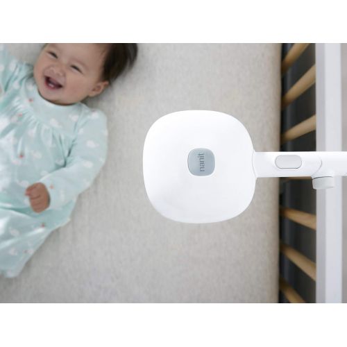  Nanit Smart Baby Monitor and Wall Stand - Camera with HD Video & Audio, Sleep Tracking, Night Vision, Temperature & Humidity Sensors, and Nightlight