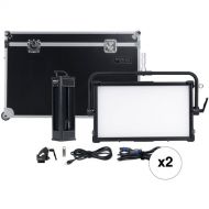 Nanlux Dyno 650C RGBWW LED Soft Panel with Travel Case (2-Pack)