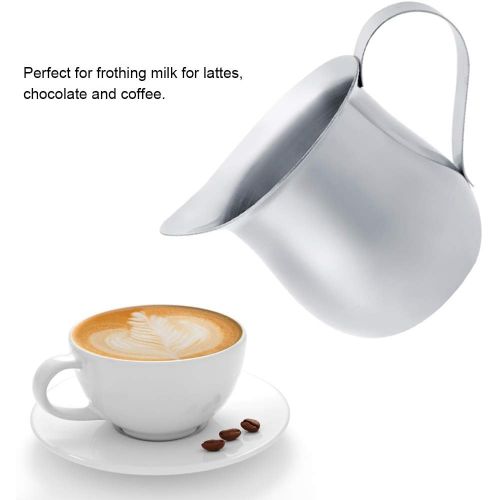  Nannday Milk Frothing Pitcher, Stainless Steel Pitcher Jug for Coffee Cream Espresso Latter Art(2oz)